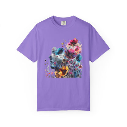 Boho Women's T-shirt | Floral Silhouette Women’s T-Shirt