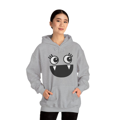 Cartoon Hoodie - Funny Monster Face Hoodie for Women