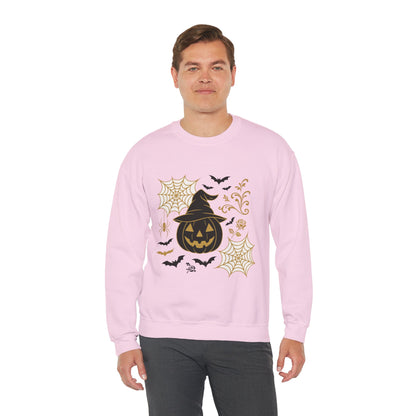Halloween Pumpkin Sweatshirt – Spooky Crewneck - Halloween Sweatshirt - Cozy Fall Sweater & Seasonal Gift