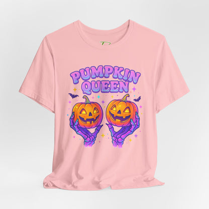 Pumpkin Queen Halloween T-Shirt - Lightweight fabric Tee - Cute Fall Graphic Tee - Spooky Season Outfit