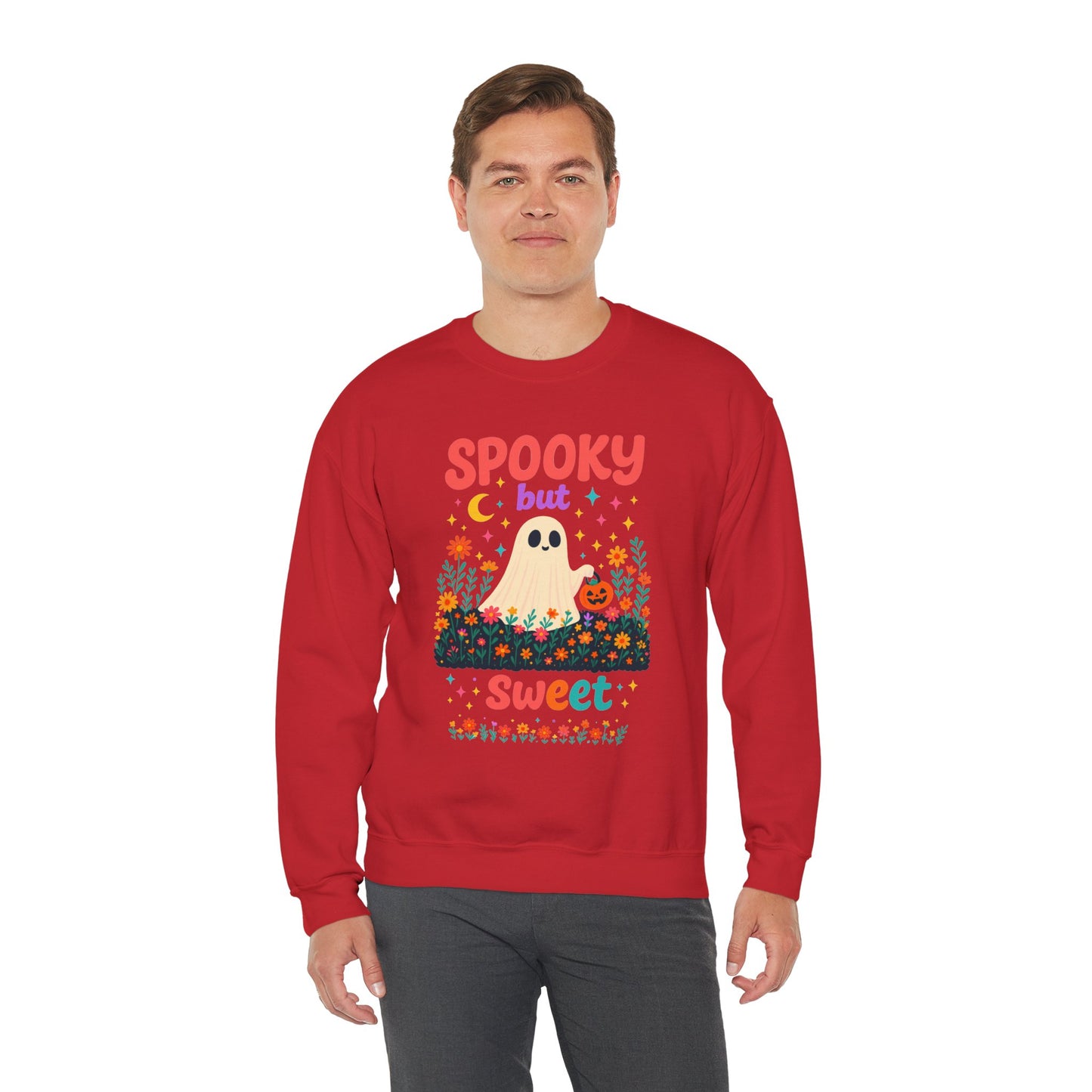 Spooky but Sweet Halloween Sweatshirt – Cute Fall Crewneck