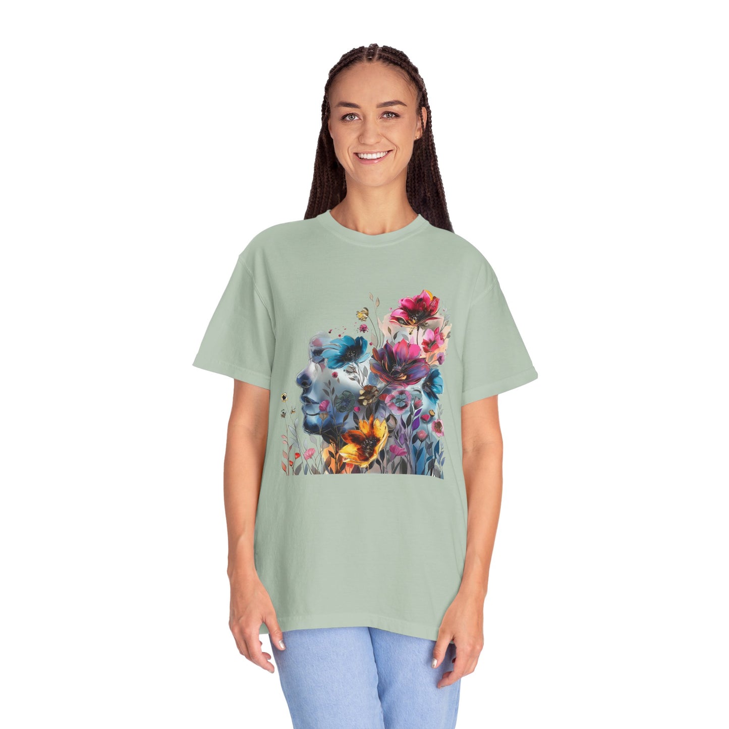 Boho Women's T-shirt | Floral Silhouette Women’s T-Shirt