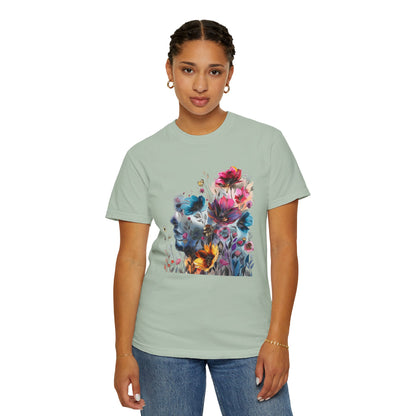 Boho Women's T-shirt | Floral Silhouette Women’s T-Shirt