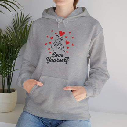 Love Yourself Hoodie – Motivational Hooded Sweatshirt