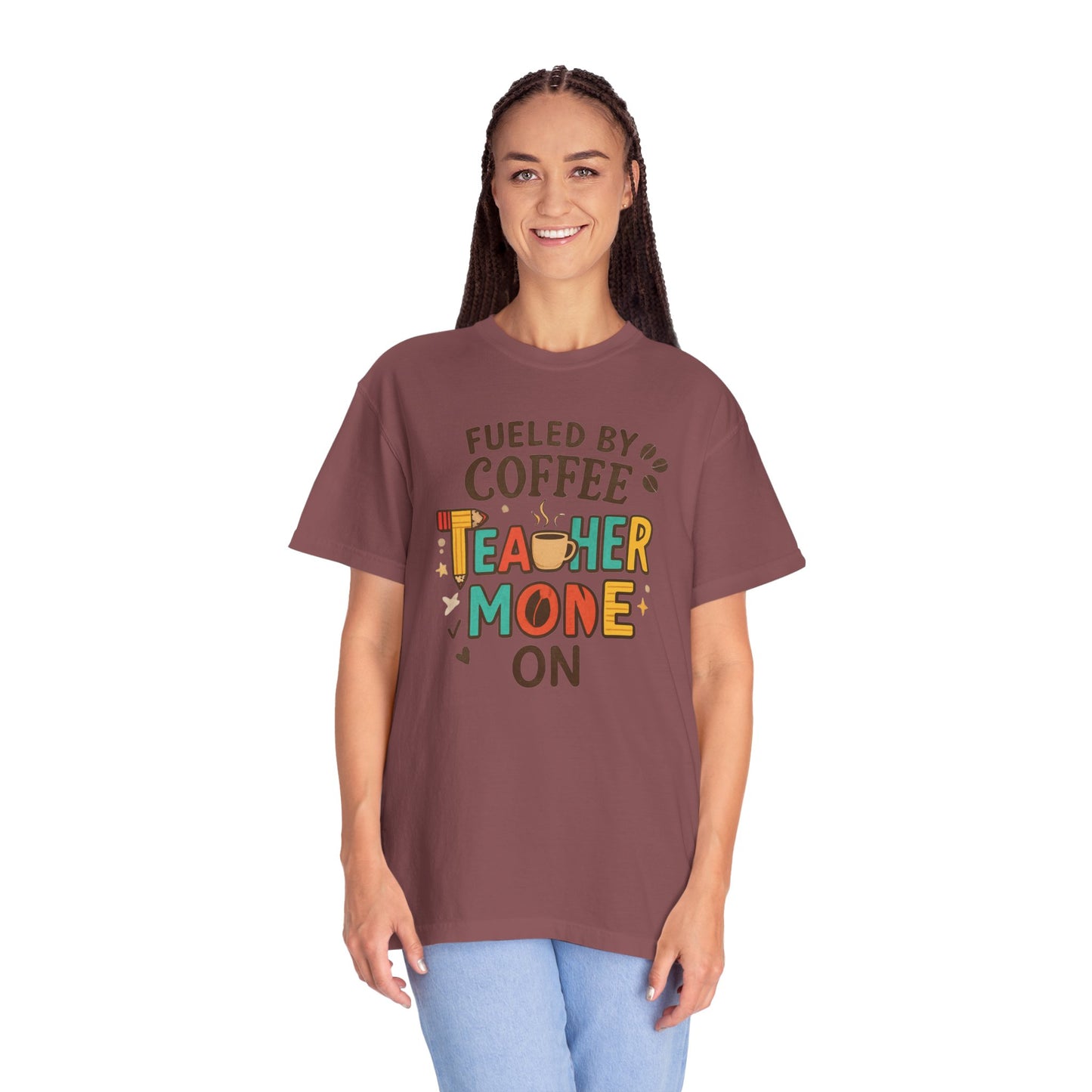 Teacher Coffee T-Shirt | Funny Unisex Teaching Tee | Unisex Back to School Tee