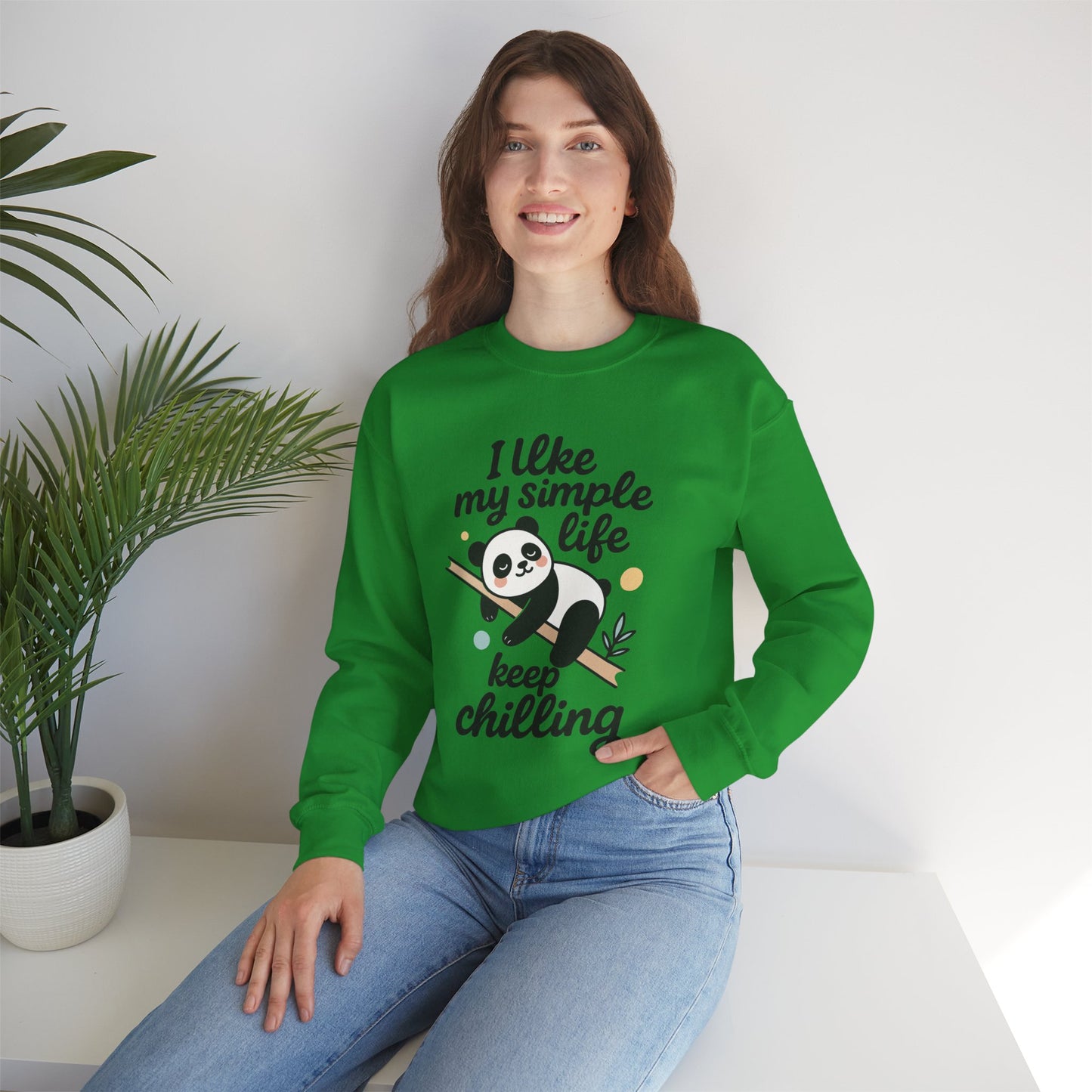 Panda Sweatshirt - Simple Life Graphic Pullover