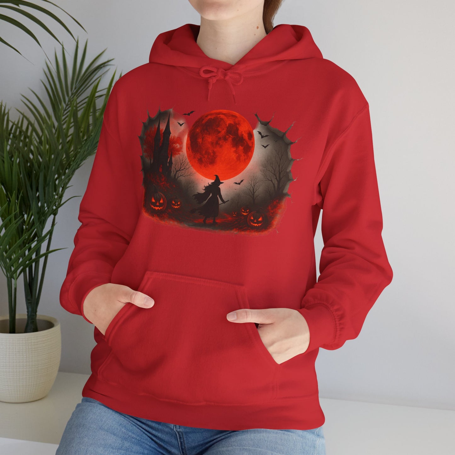 Halloween Hoodie - Cozy Fall Hooded Sweatshirt & Seasonal Gift - Halloween Witch Hoodie - Halloween Costume