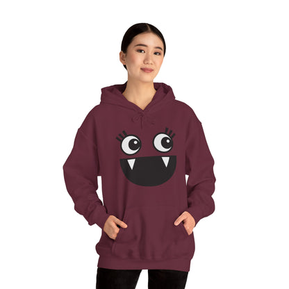 Cartoon Hoodie - Funny Monster Face Hoodie for Women