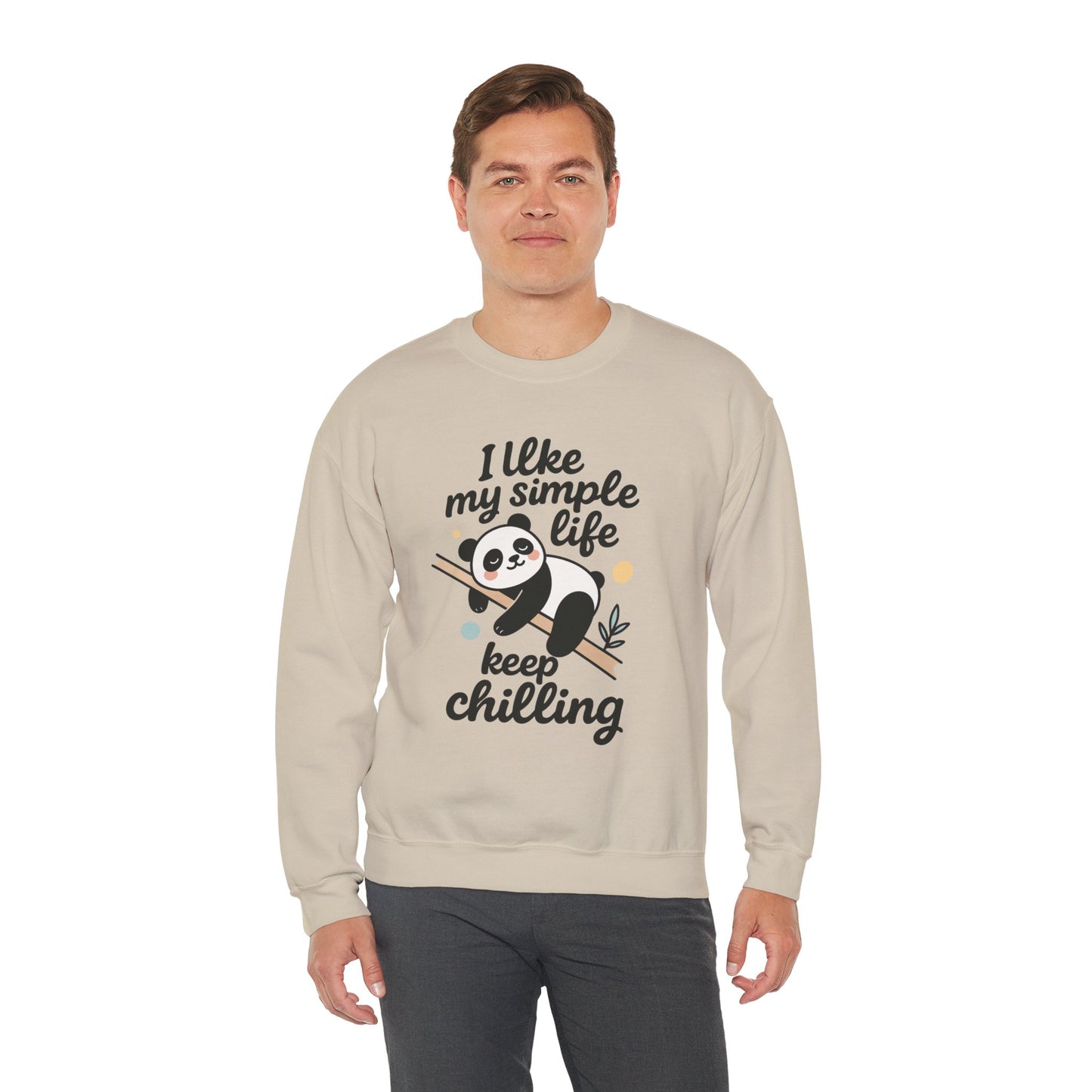 Panda Sweatshirt - Simple Life Graphic Pullover