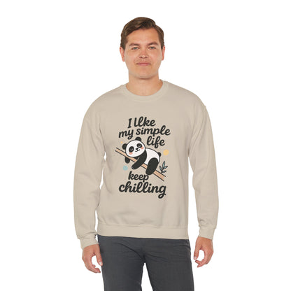 Panda Sweatshirt - Simple Life Graphic Pullover