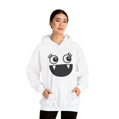 Cartoon Hoodie - Funny Monster Face Hoodie for Women