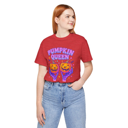 Pumpkin Queen Halloween T-Shirt - Lightweight fabric Tee - Cute Fall Graphic Tee - Spooky Season Outfit