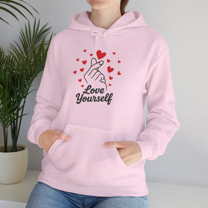 Love Yourself Hoodie – Motivational Hooded Sweatshirt