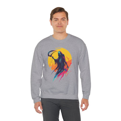 Grim Reaper Halloween Sweatshirt – Spooky Crewneck - Cozy Fall Outfit