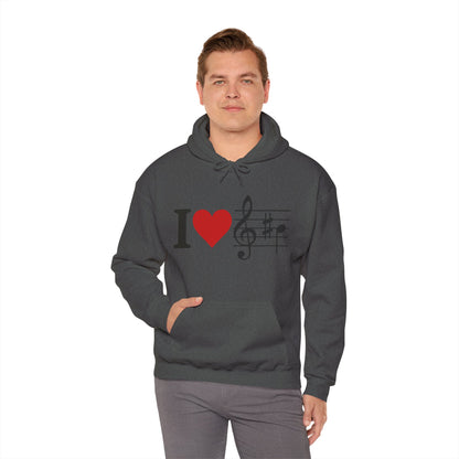 Music Hoodie for Men & Women - Concert Outfit - Unisex Sweatshirt Gift for Musicians & Music Lovers