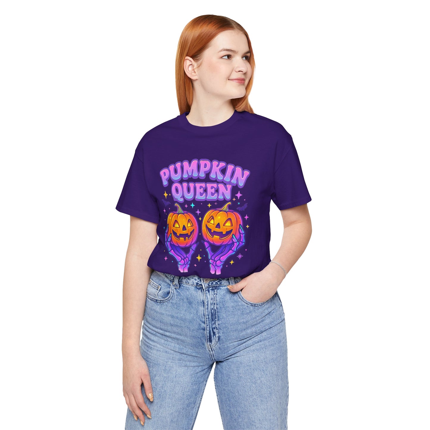 Pumpkin Queen Halloween T-Shirt - Lightweight fabric Tee - Cute Fall Graphic Tee - Spooky Season Outfit