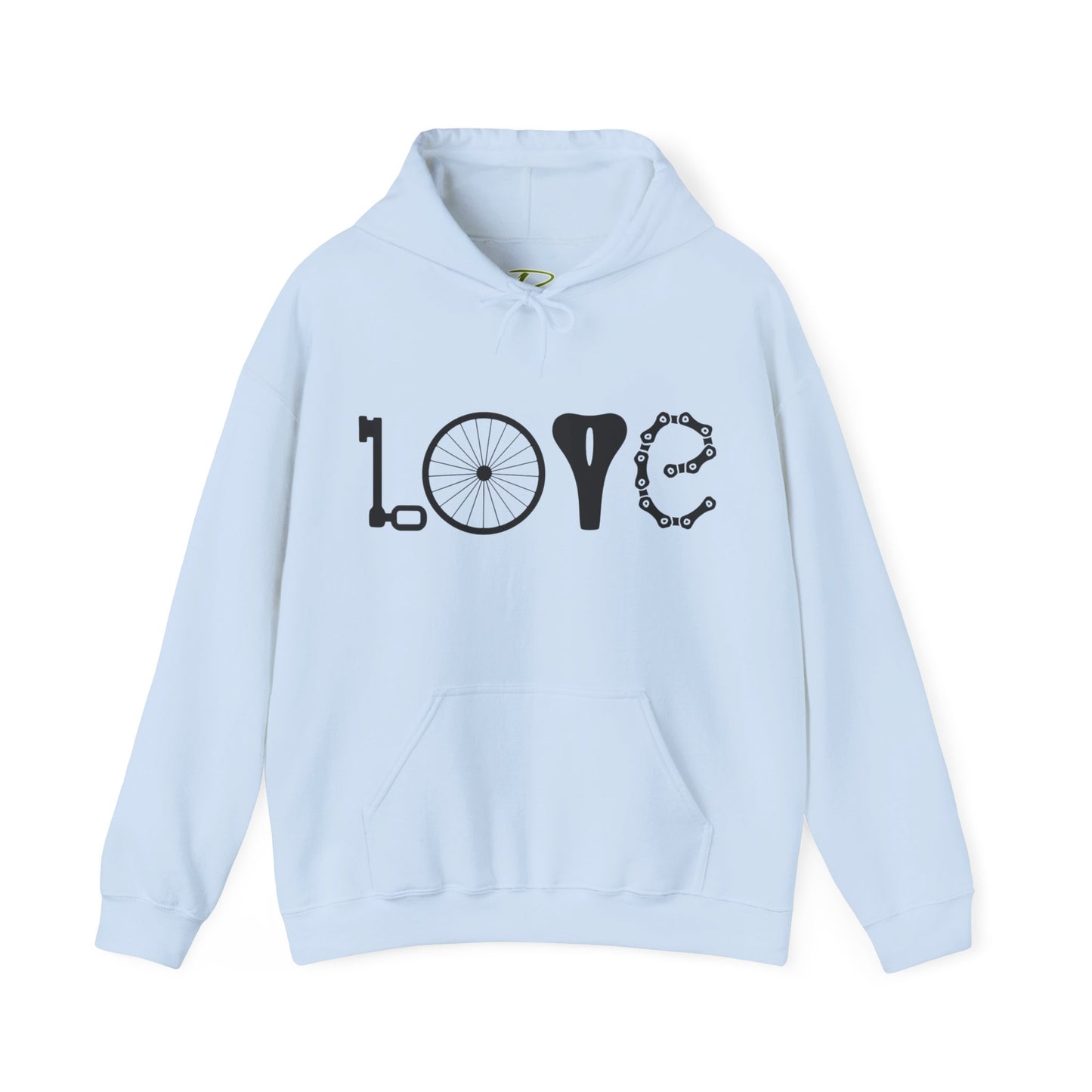 Bicycle Love Hoodie - Mountain Bike Hoodie - Unisex Cycling Hoodie, Cozy Bike Lover Gift & Outdoor Apparel