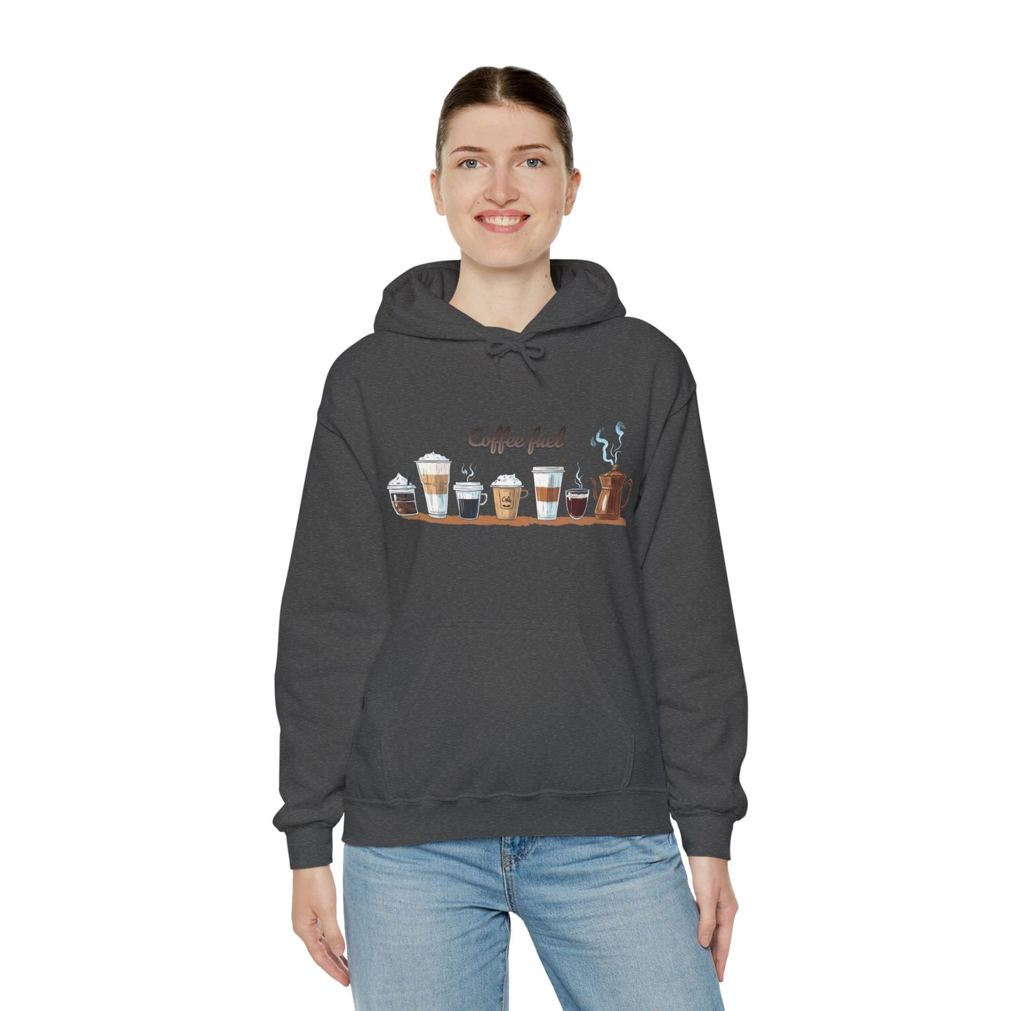 Coffee Hoodie - Unisex Coffee-Themed Hooded Sweatshirt - Cozy Sweatshirt for Coffee Lovers