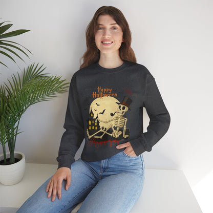 Halloween Skeleton Sweatshirt - Spooky Crewneck- Halloween Crewneck Sweater - Halloween Costume