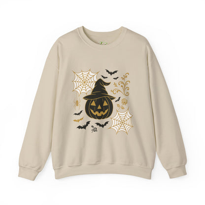 Halloween Pumpkin Sweatshirt – Spooky Crewneck - Halloween Sweatshirt - Cozy Fall Sweater & Seasonal Gift