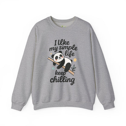 Panda Sweatshirt - Simple Life Graphic Pullover