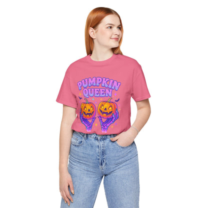 Pumpkin Queen Halloween T-Shirt - Lightweight fabric Tee - Cute Fall Graphic Tee - Spooky Season Outfit