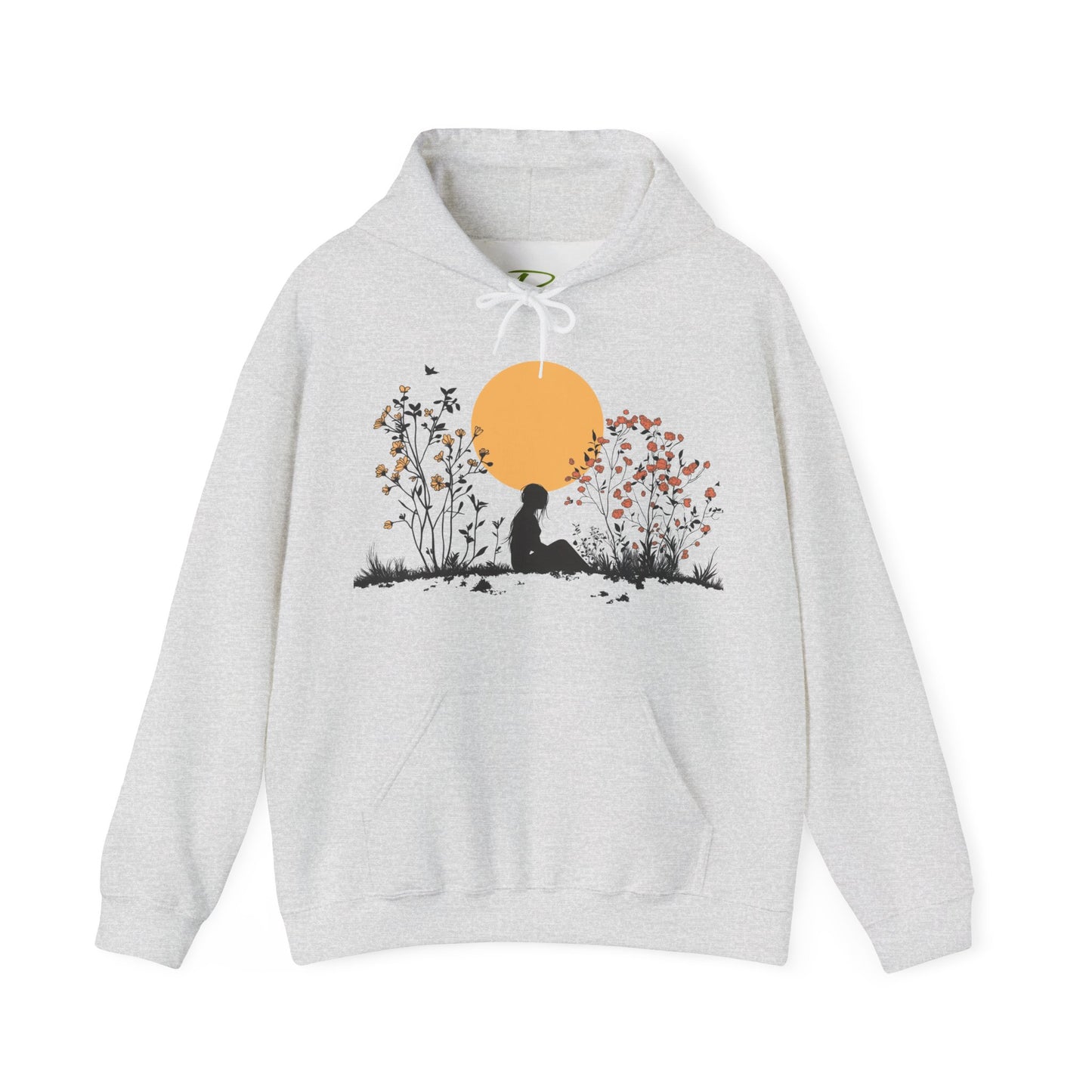 Nature Hoodie for Women - Floral Hoodie - Cozy Meditation Hoodie - Gift for Nature Lovers & Outdoor Apparel