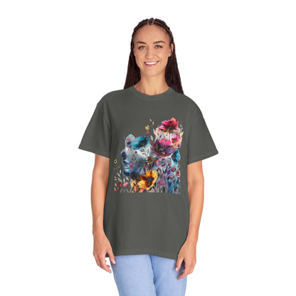 Boho Women's T-shirt | Floral Silhouette Women’s T-Shirt