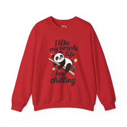 Panda Sweatshirt - Simple Life Graphic Pullover