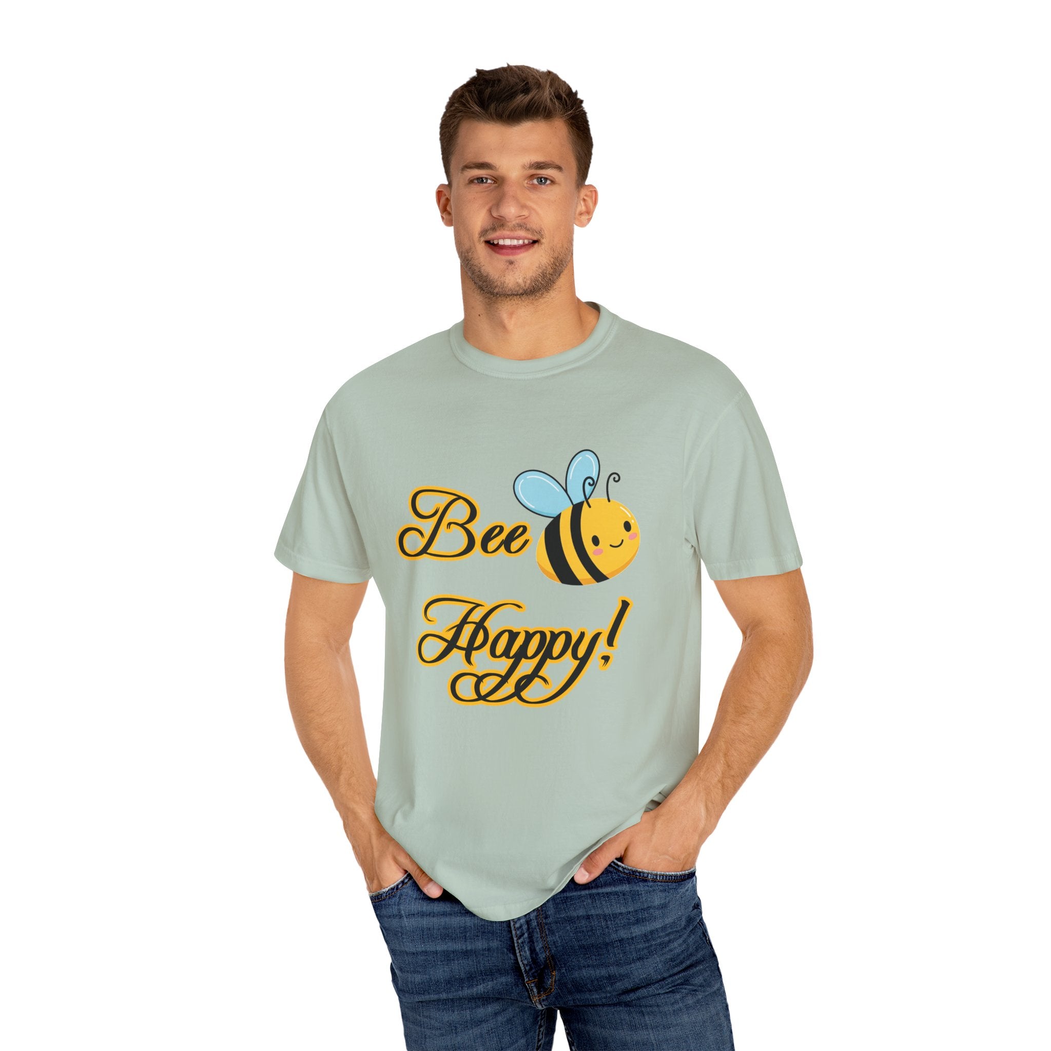 Bee Happy T-shirt | Cute Graphic Tee for Nature Lovers – Paraw