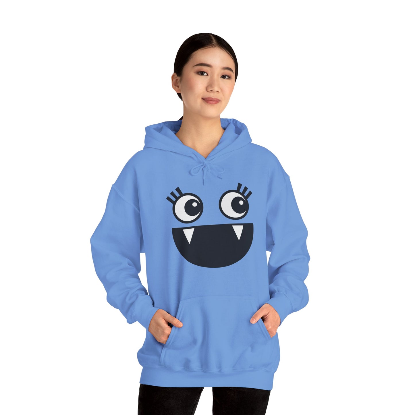 Cartoon Hoodie - Funny Monster Face Hoodie for Women