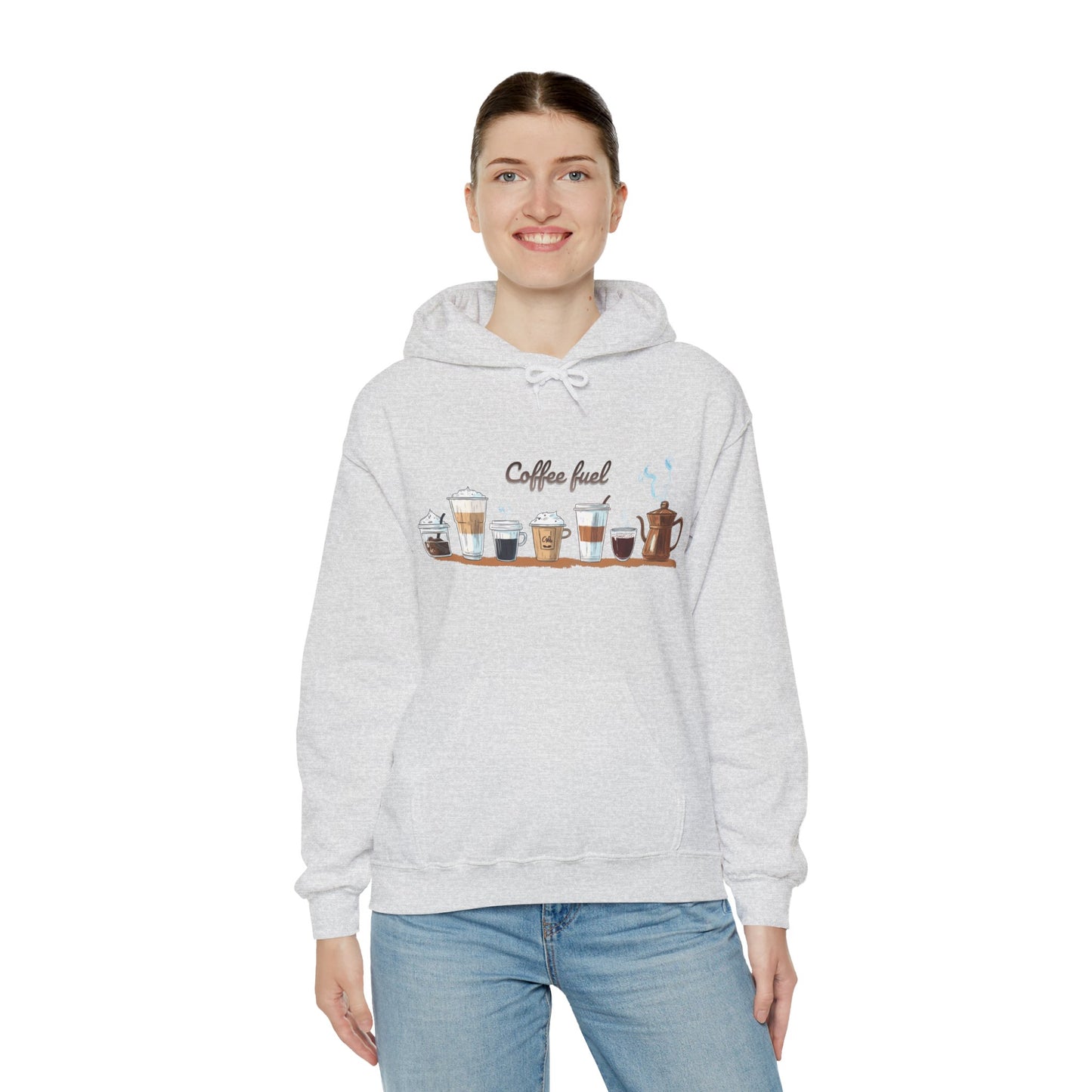 Coffee Hoodie - Unisex Coffee-Themed Hooded Sweatshirt - Cozy Sweatshirt for Coffee Lovers