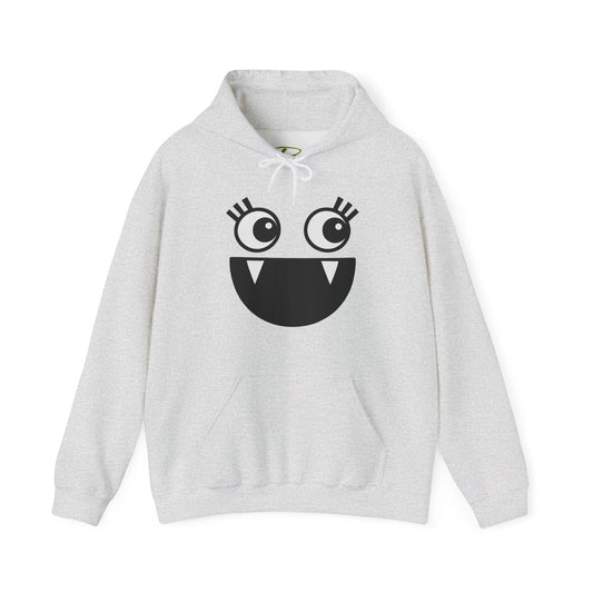 Cartoon Hoodie - Funny Monster Face Hoodie for Women