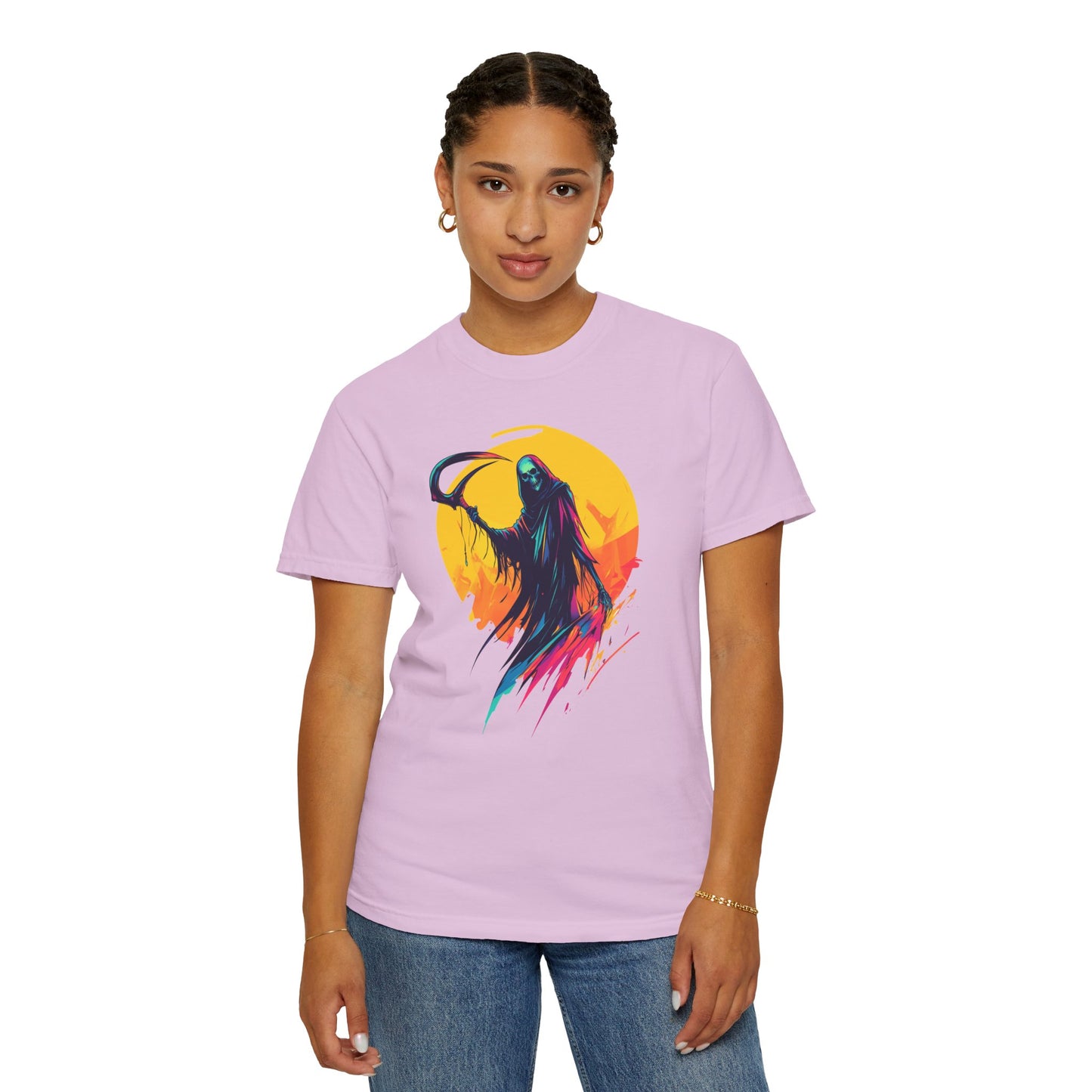 Grim Reaper T-Shirt - Halloween Costume - Halloween Graphic Tee - Unique Gothic Shirt & Casual Gift