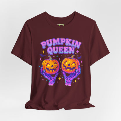 Pumpkin Queen Halloween T-Shirt - Lightweight fabric Tee - Cute Fall Graphic Tee - Spooky Season Outfit