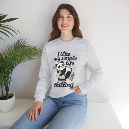 Panda Sweatshirt - Simple Life Graphic Pullover