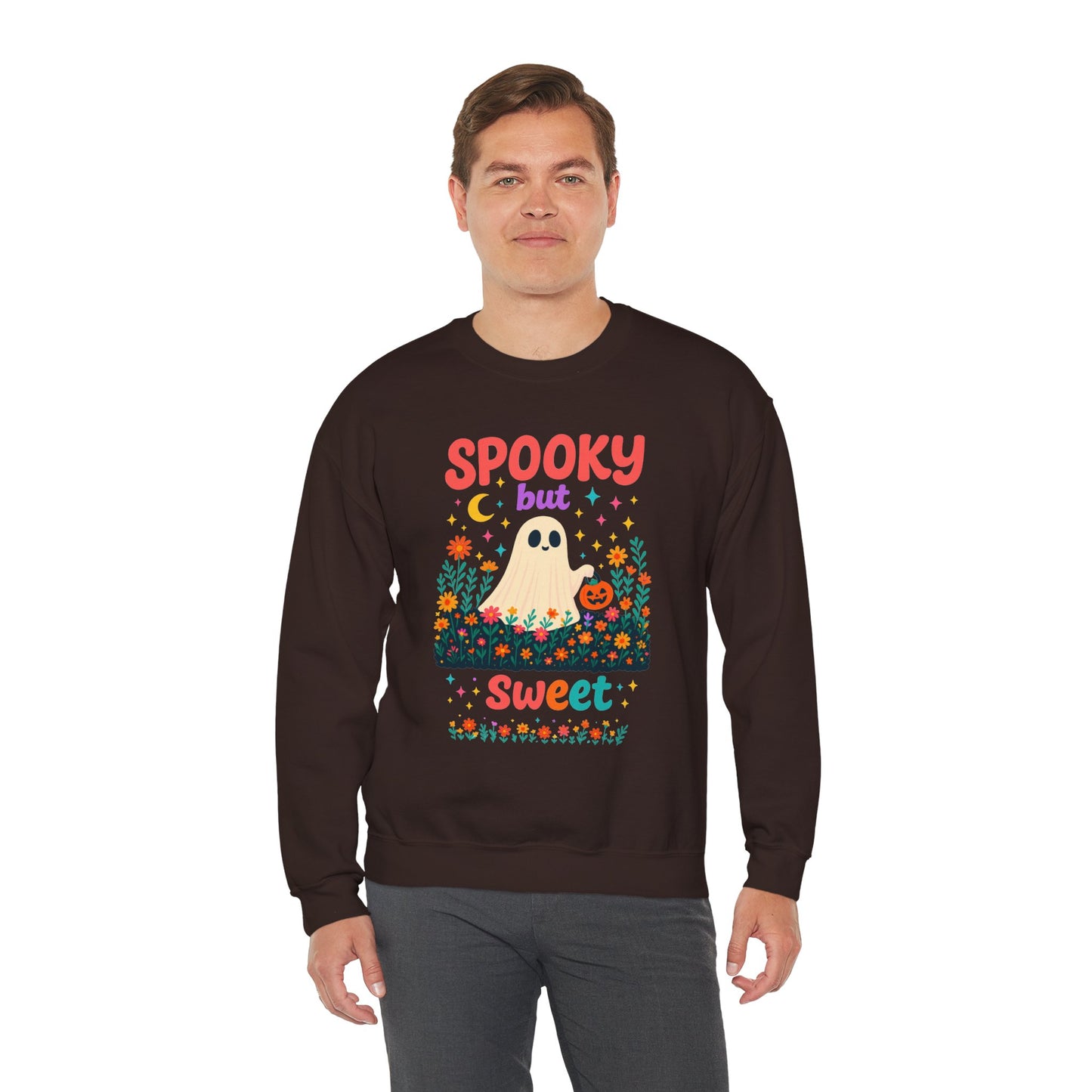 Spooky but Sweet Halloween Sweatshirt – Cute Fall Crewneck