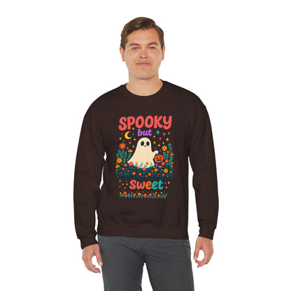 Spooky but Sweet Halloween Sweatshirt – Cute Fall Crewneck