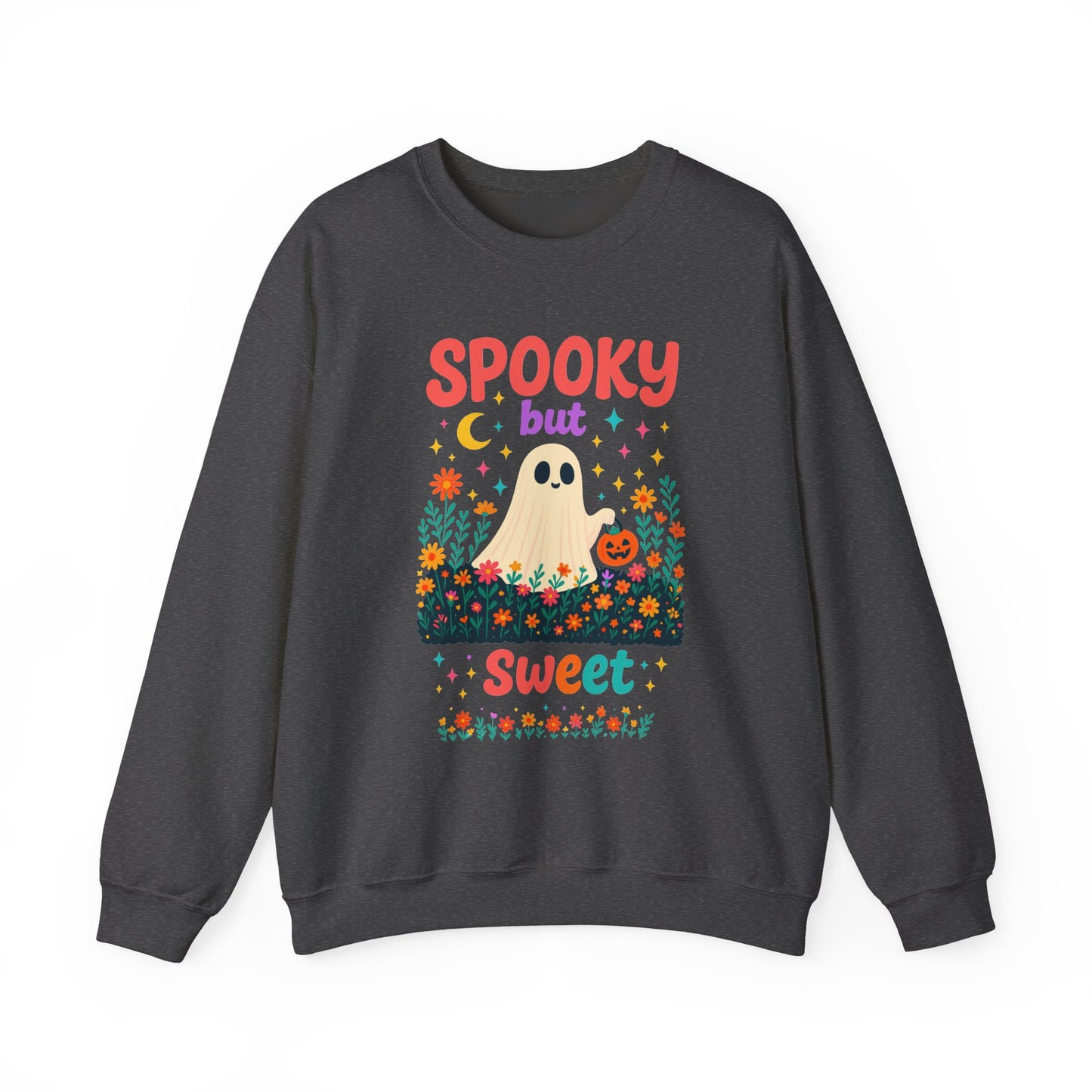 Spooky but Sweet Halloween Sweatshirt – Cute Fall Crewneck