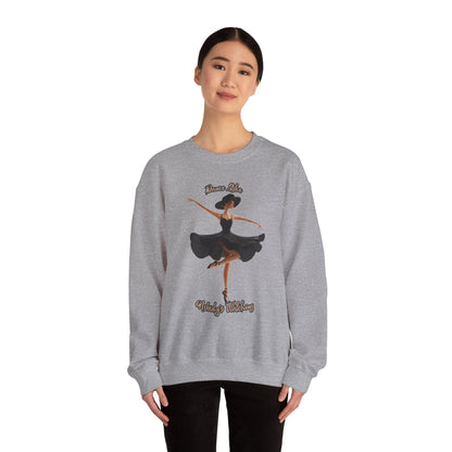 Ballerina Sweatshirt – Women’s Cozy Ballet Crewneck Sweatshirt - Ballerina Valentine Gift