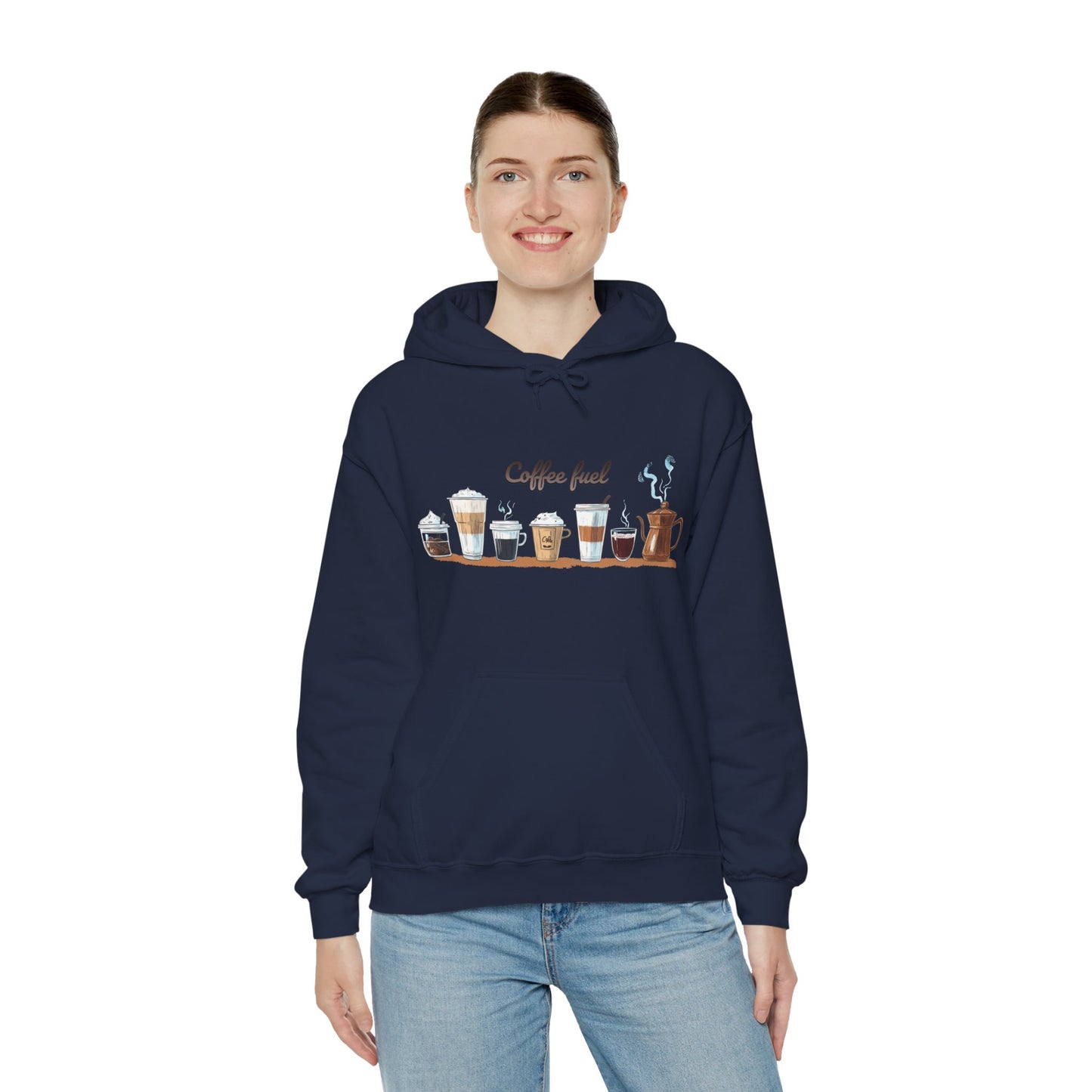 Coffee Hoodie - Unisex Coffee-Themed Hooded Sweatshirt - Cozy Sweatshirt for Coffee Lovers