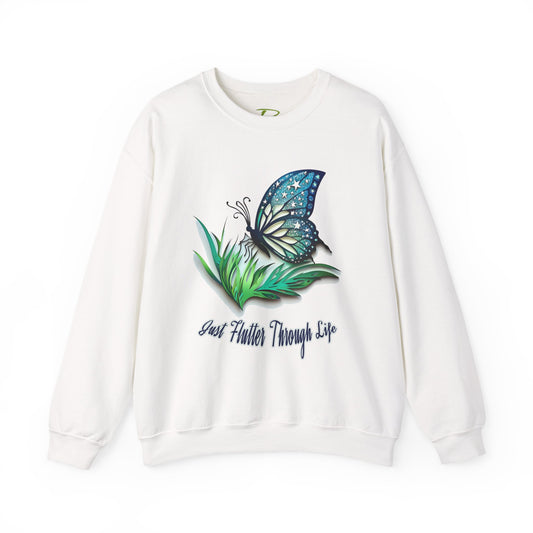 Women’s Butterfly Sweatshirt – Inspirational Crewneck - Nature Lovers Gifts for Her