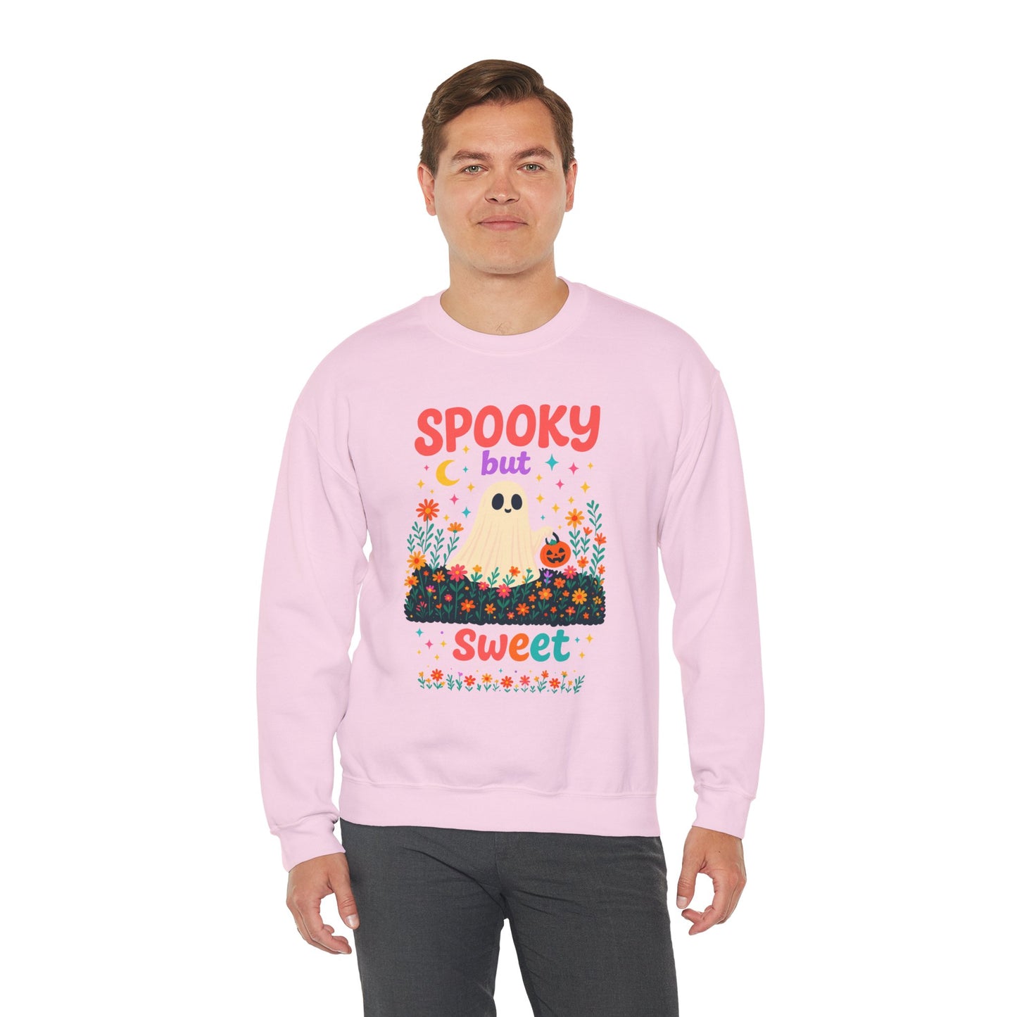 Spooky but Sweet Halloween Sweatshirt – Cute Fall Crewneck