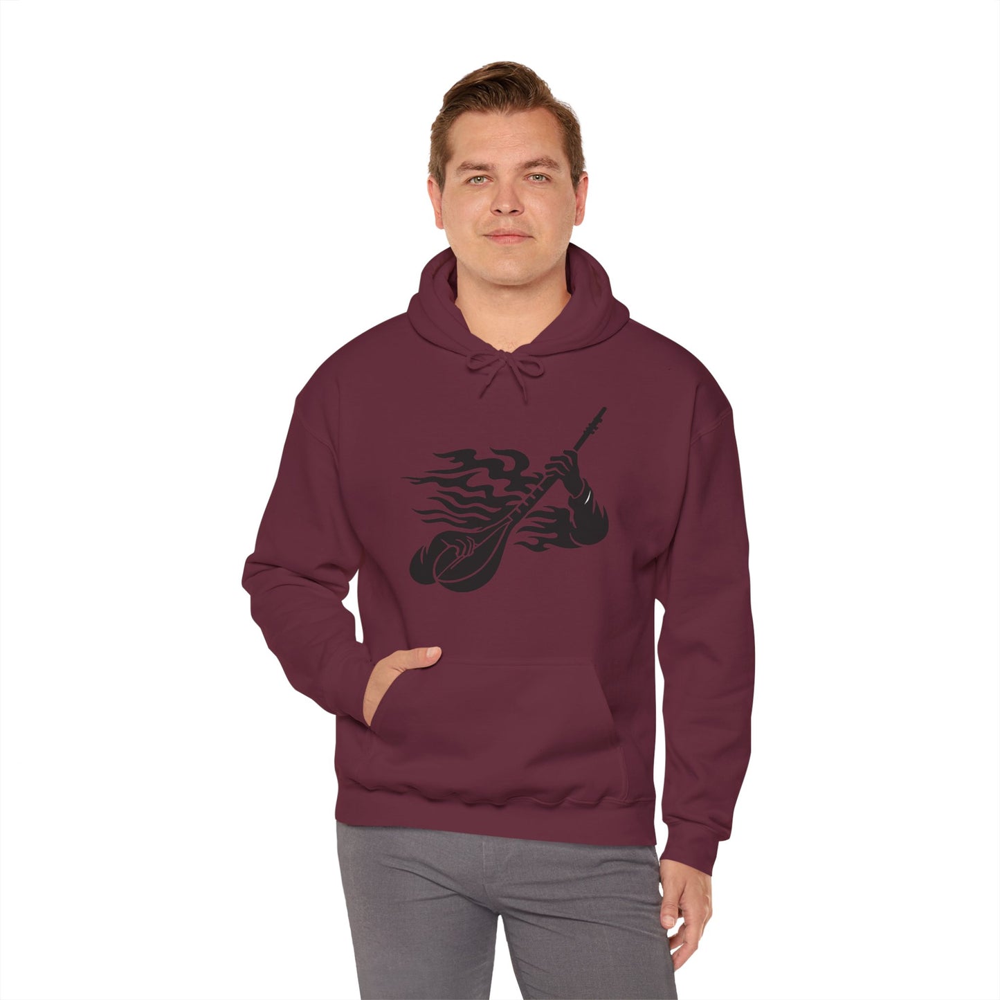 Rock and Roll Hoodie - Music Lovers Hooded Sweatshirt