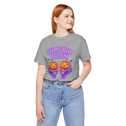 Pumpkin Queen Halloween T-Shirt - Lightweight fabric Tee - Cute Fall Graphic Tee - Spooky Season Outfit