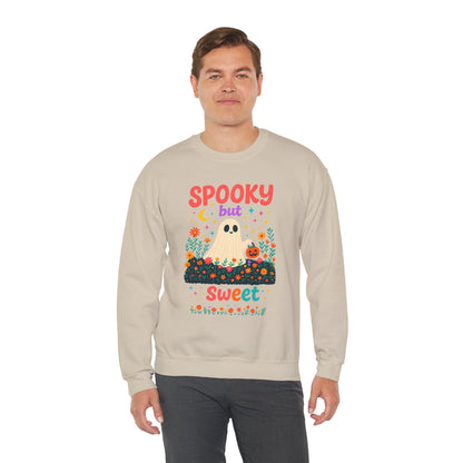 Spooky but Sweet Halloween Sweatshirt – Cute Fall Crewneck