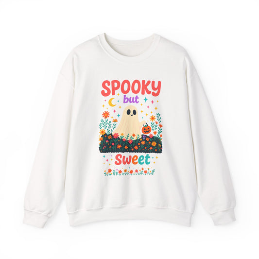 Spooky but Sweet Halloween Sweatshirt – Cute Fall Crewneck