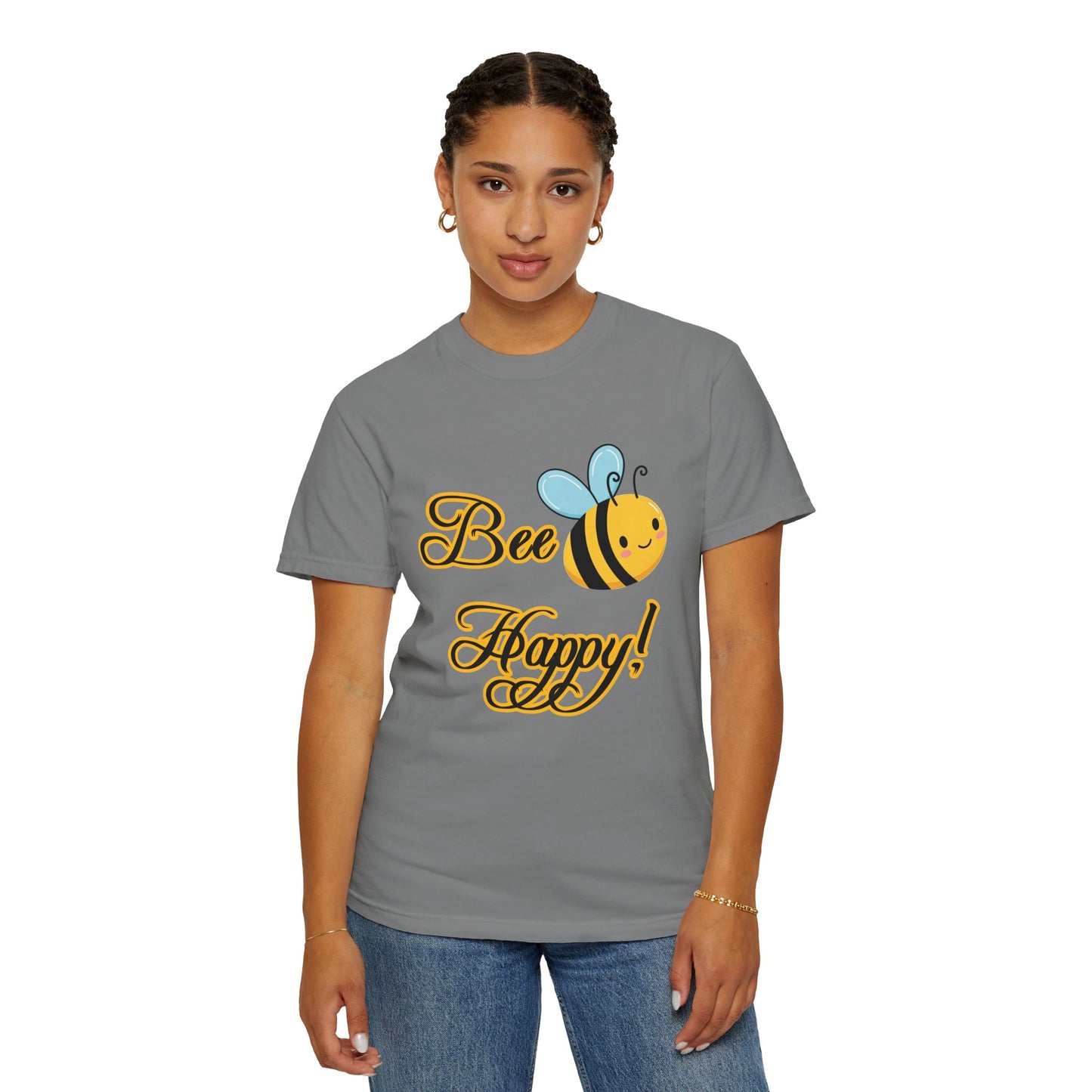 Bee Happy T-shirt | Cute Graphic Tee for Nature Lovers