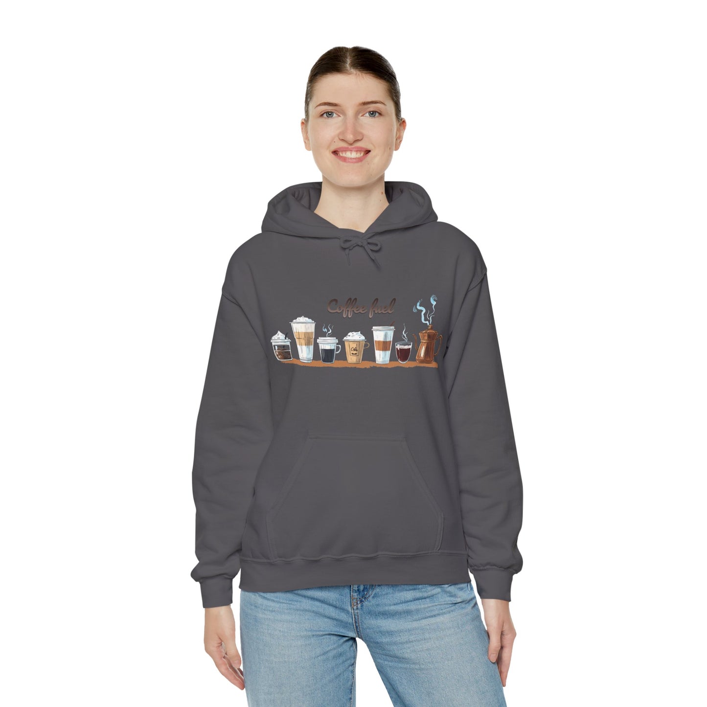 Coffee Hoodie - Unisex Coffee-Themed Hooded Sweatshirt - Cozy Sweatshirt for Coffee Lovers
