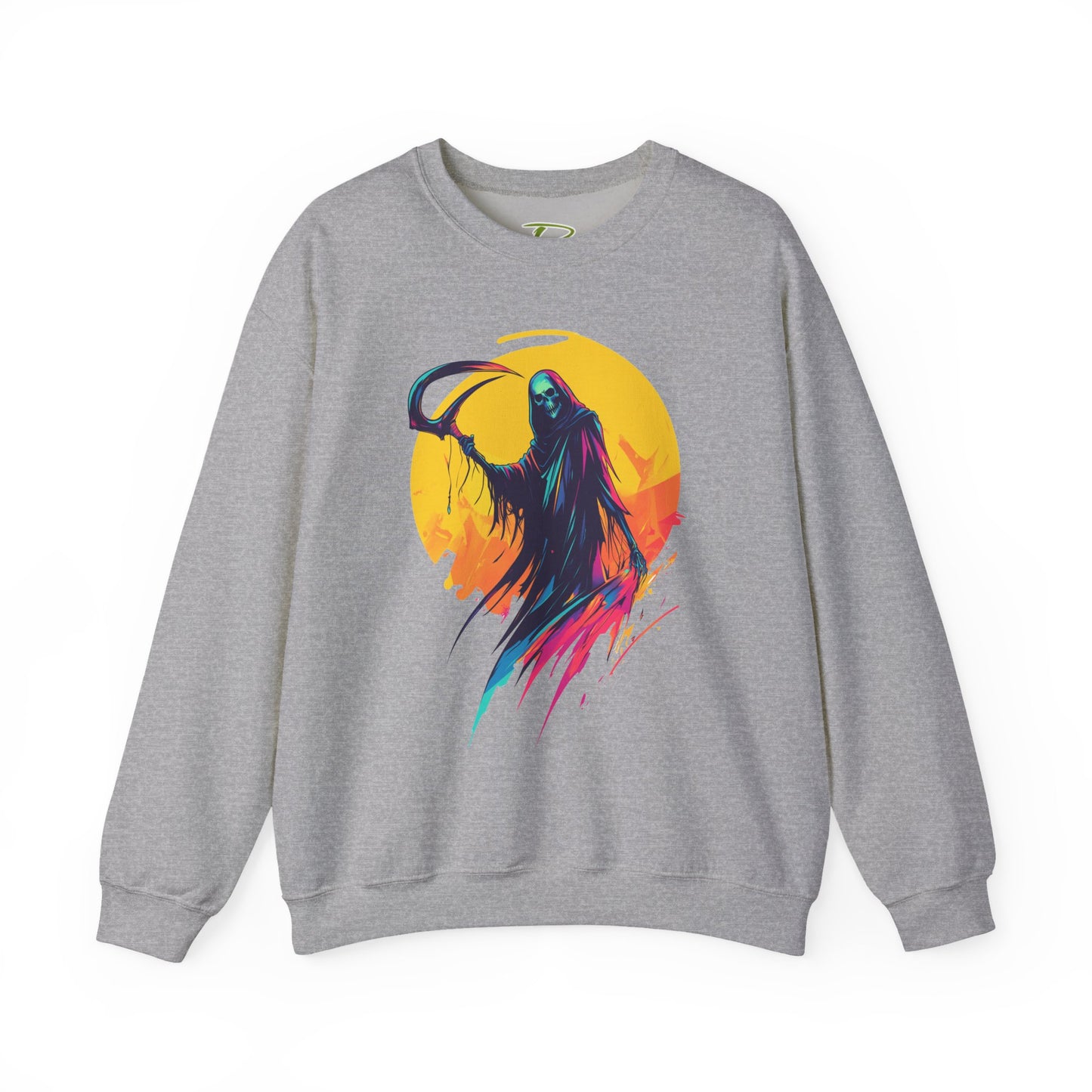 Grim Reaper Halloween Sweatshirt – Spooky Crewneck - Cozy Fall Outfit